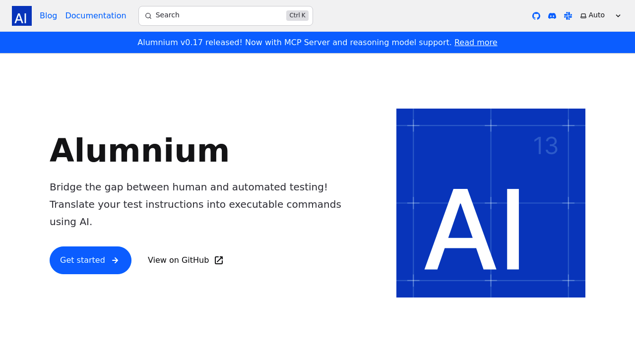 Alumnium screenshot