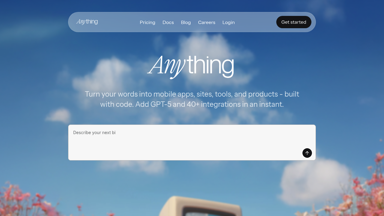 Anything - AI App Builder screenshot