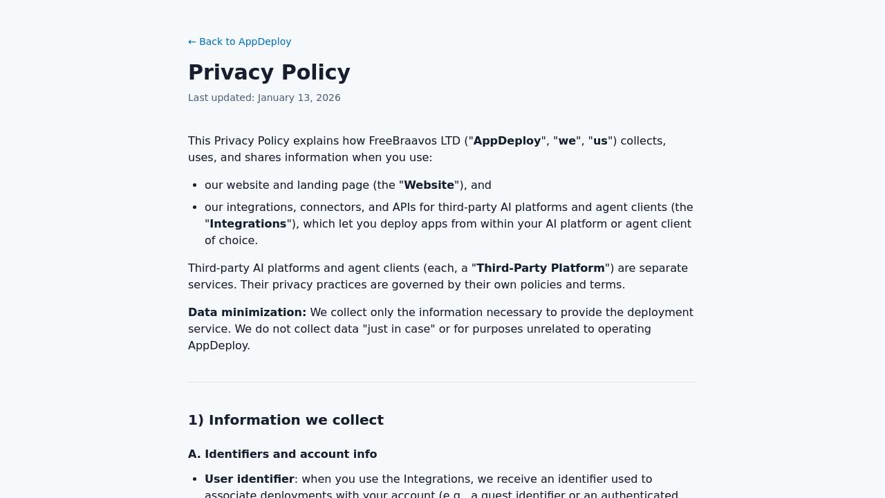 AppDeploy screenshot