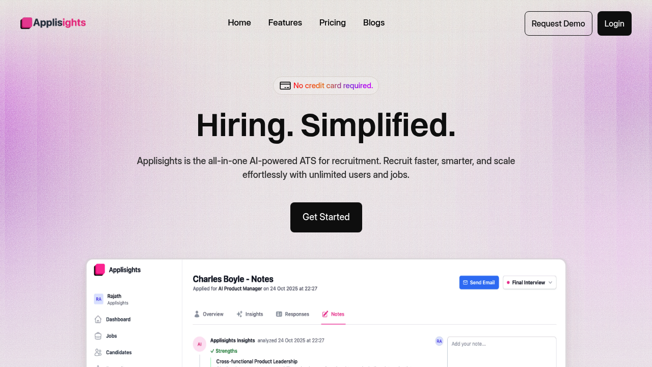 Applisights screenshot