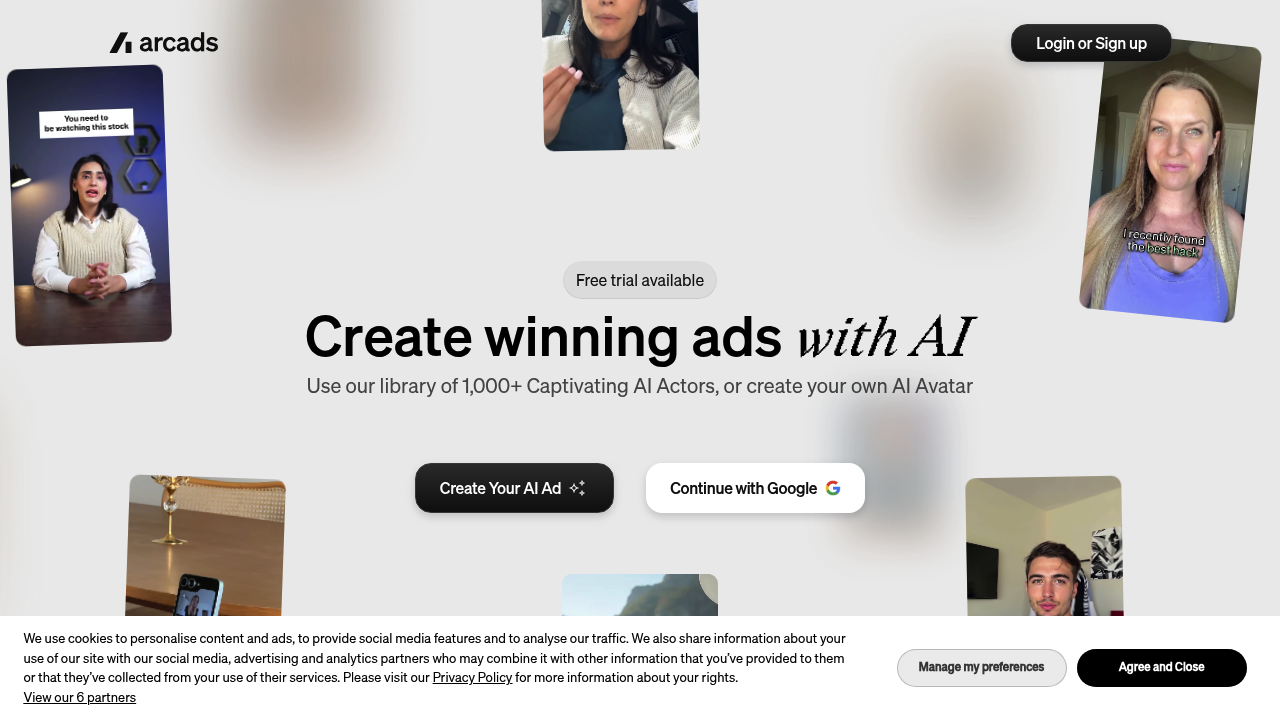 Arcads screenshot