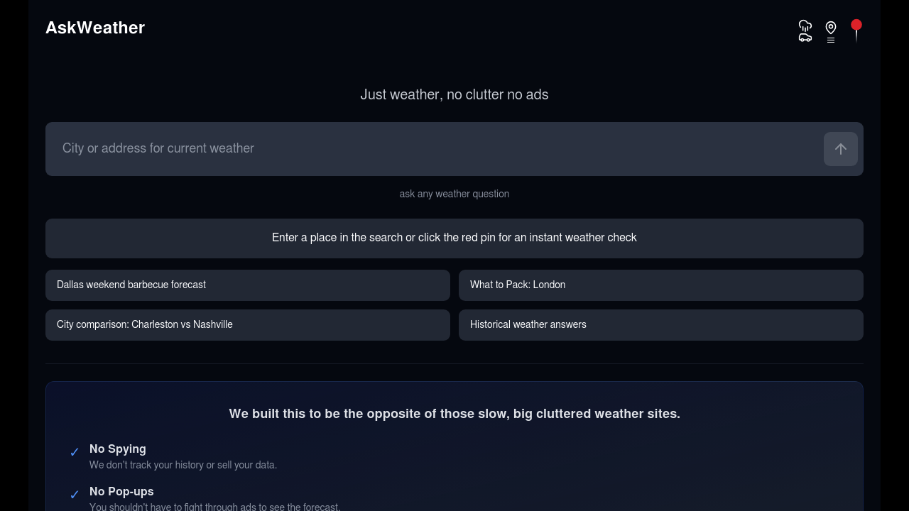 AskWeather.ai screenshot