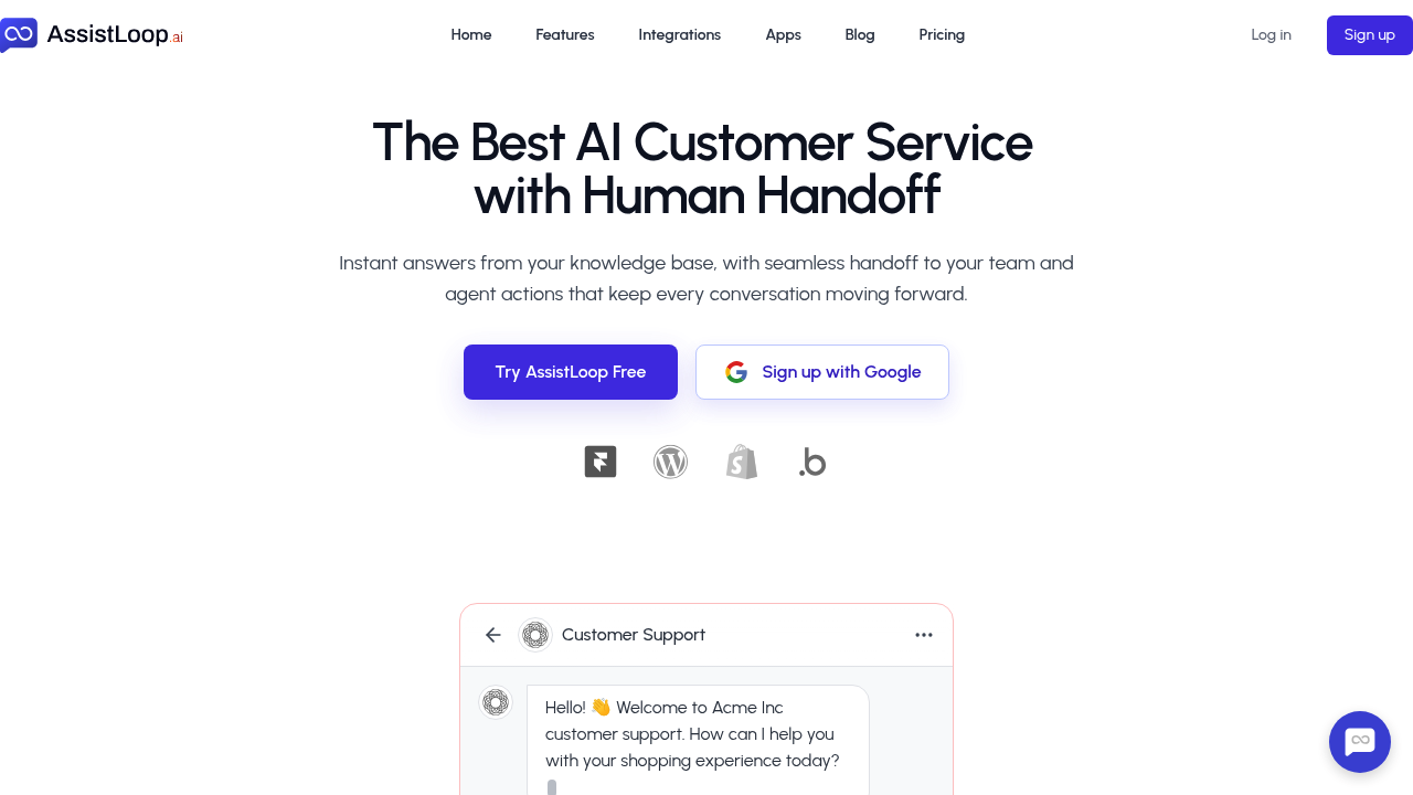 AssistLoop screenshot