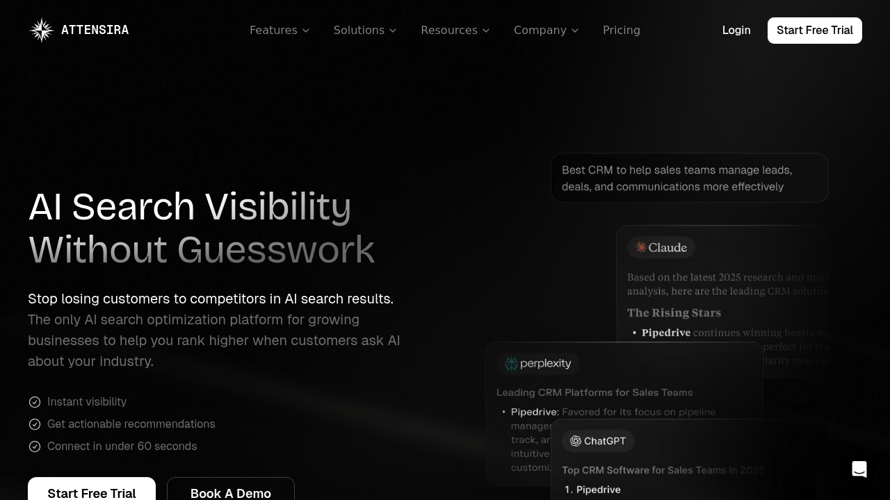 Attensira screenshot