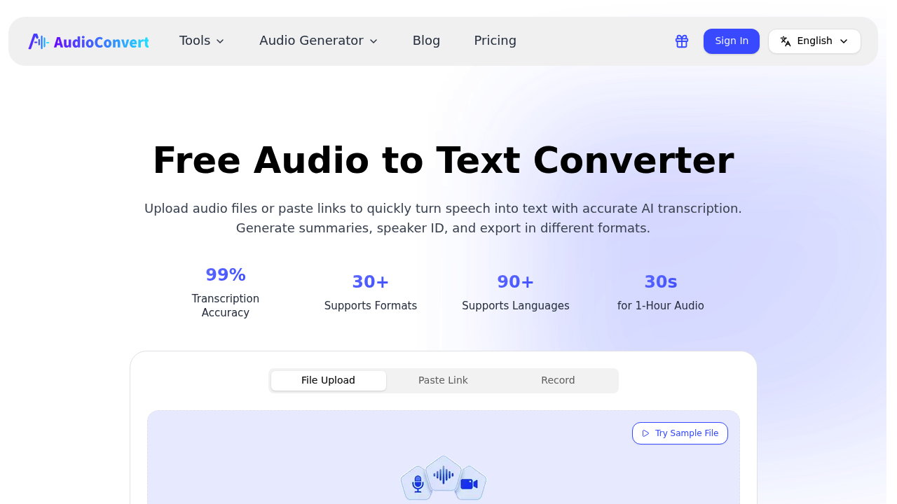 AudioConvert AI screenshot