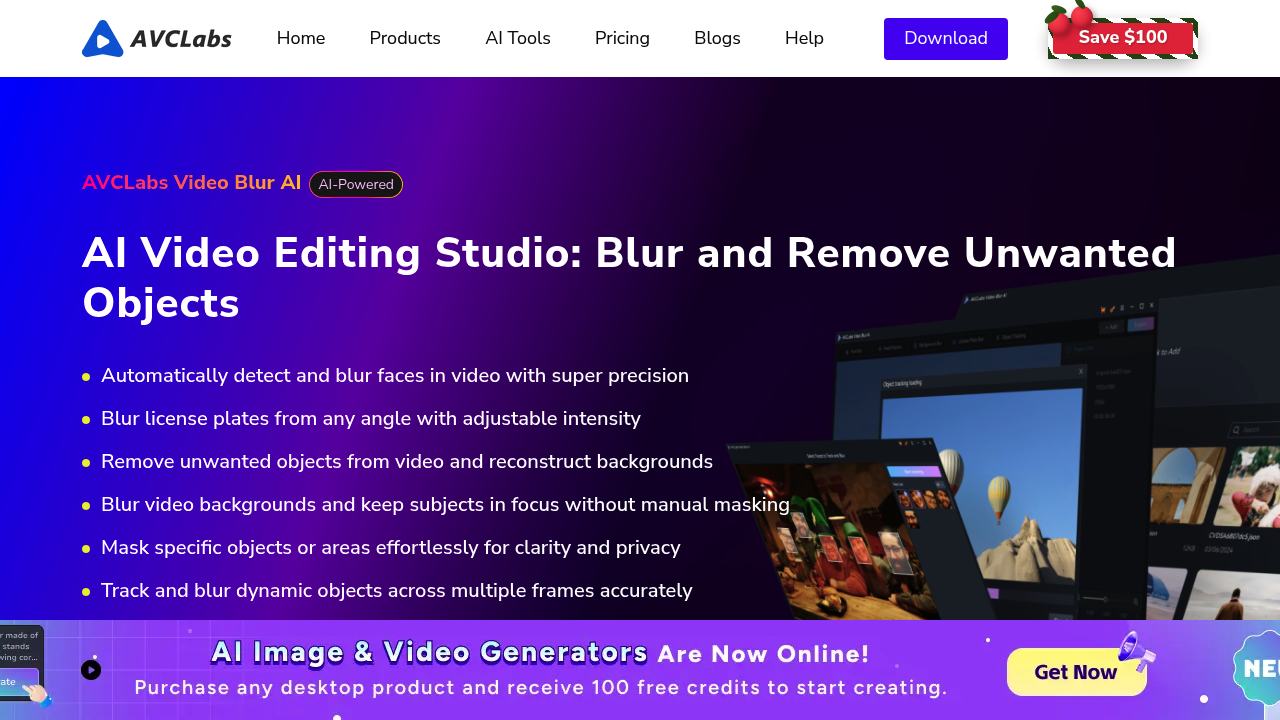 AVCLabs Video Blur AI screenshot