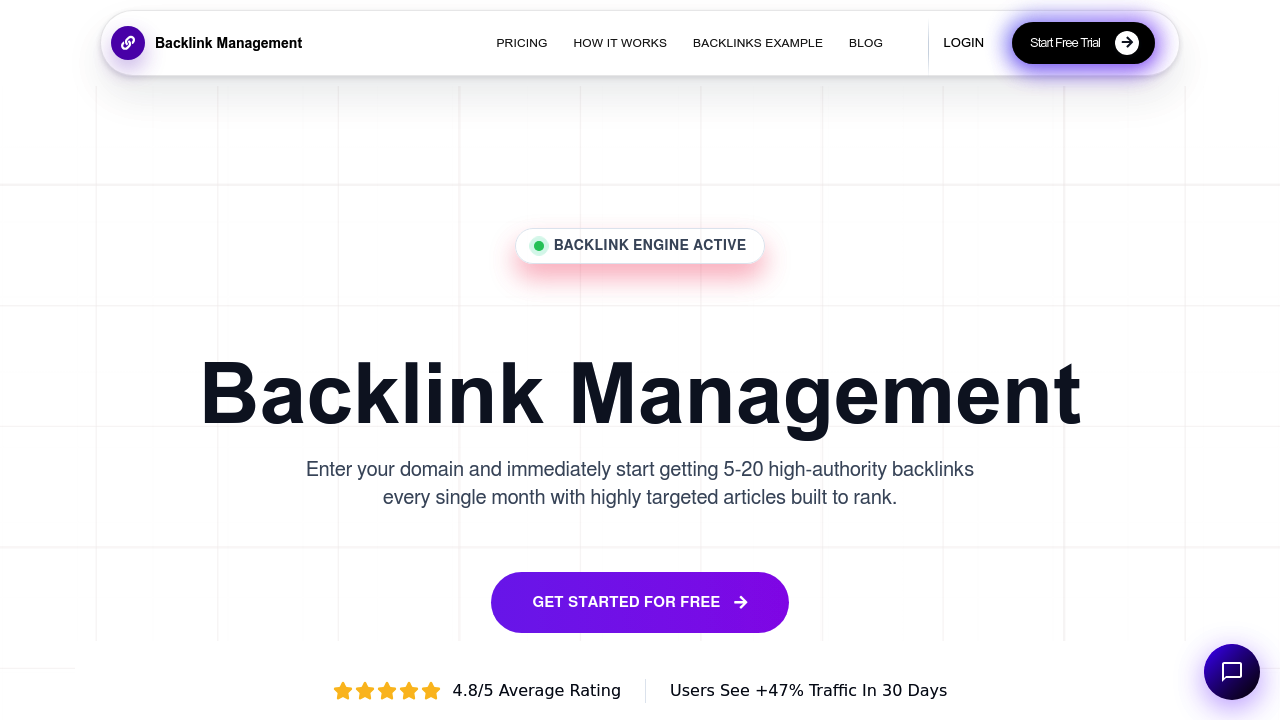 Backlink Management screenshot
