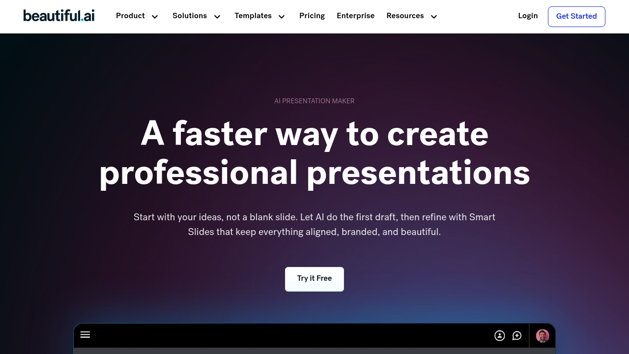 Beautiful.ai screenshot