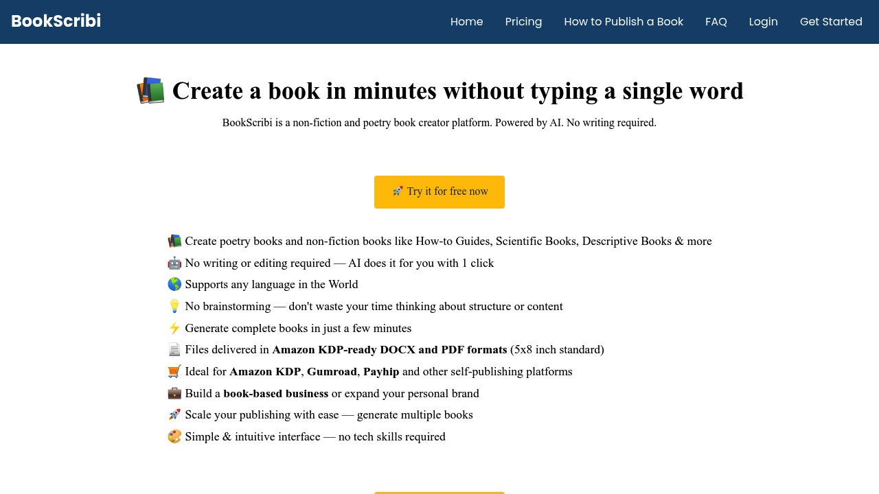 BookScribi screenshot