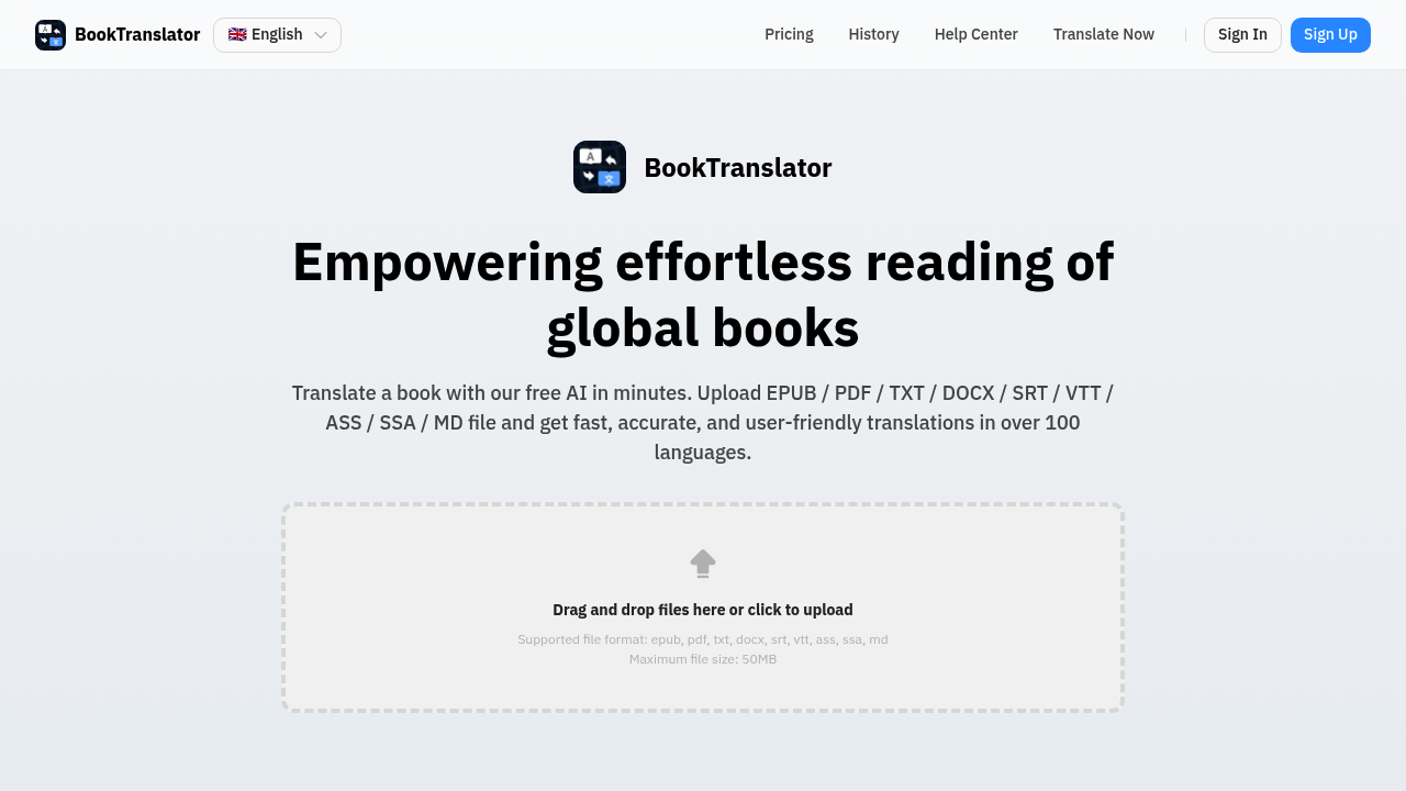 BookTranslator screenshot
