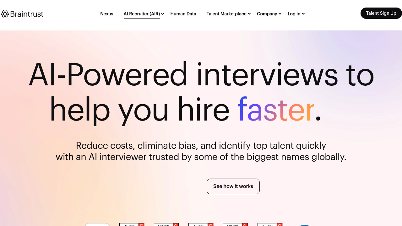 Braintrust AIR screenshot