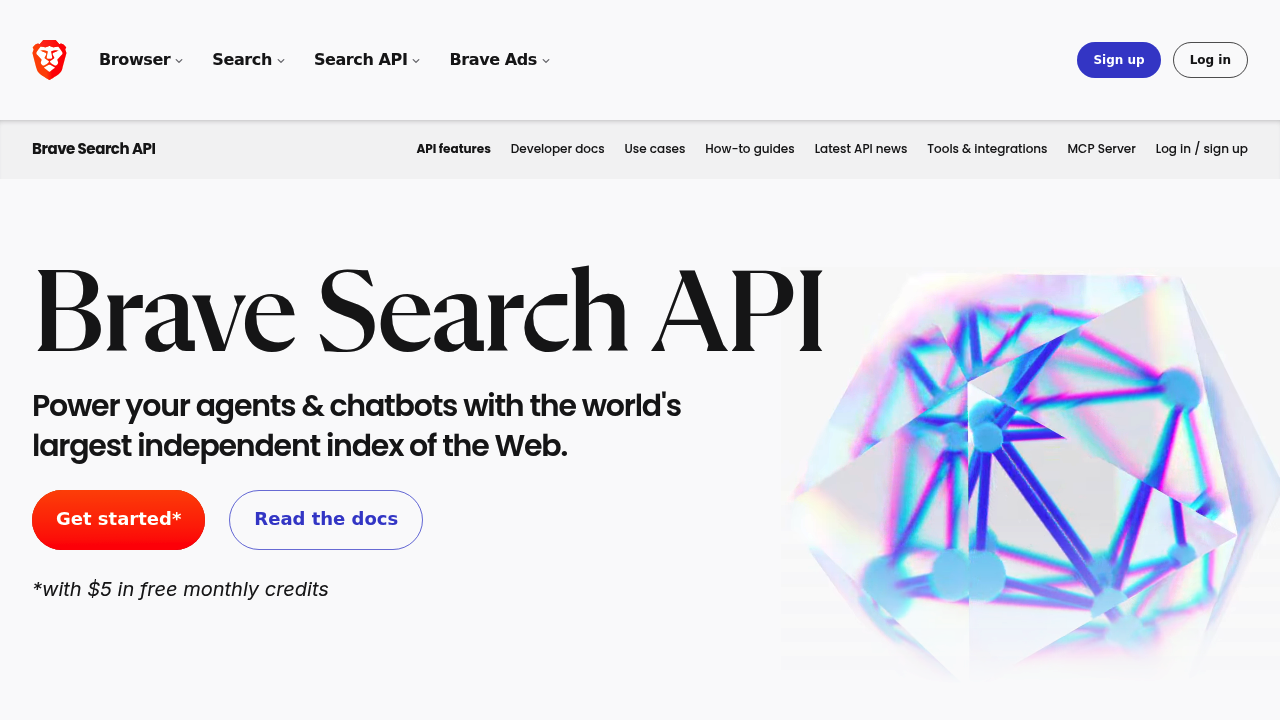 Brave Search API screenshot