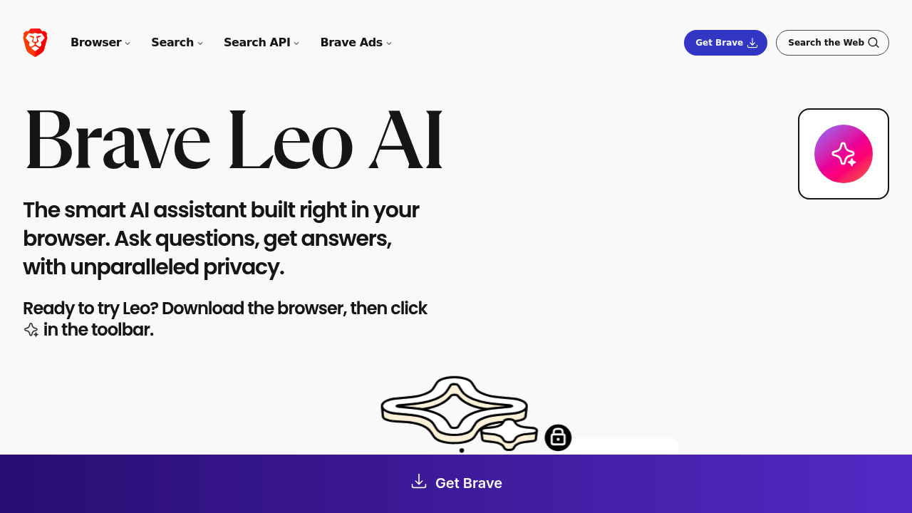Brave Leo screenshot
