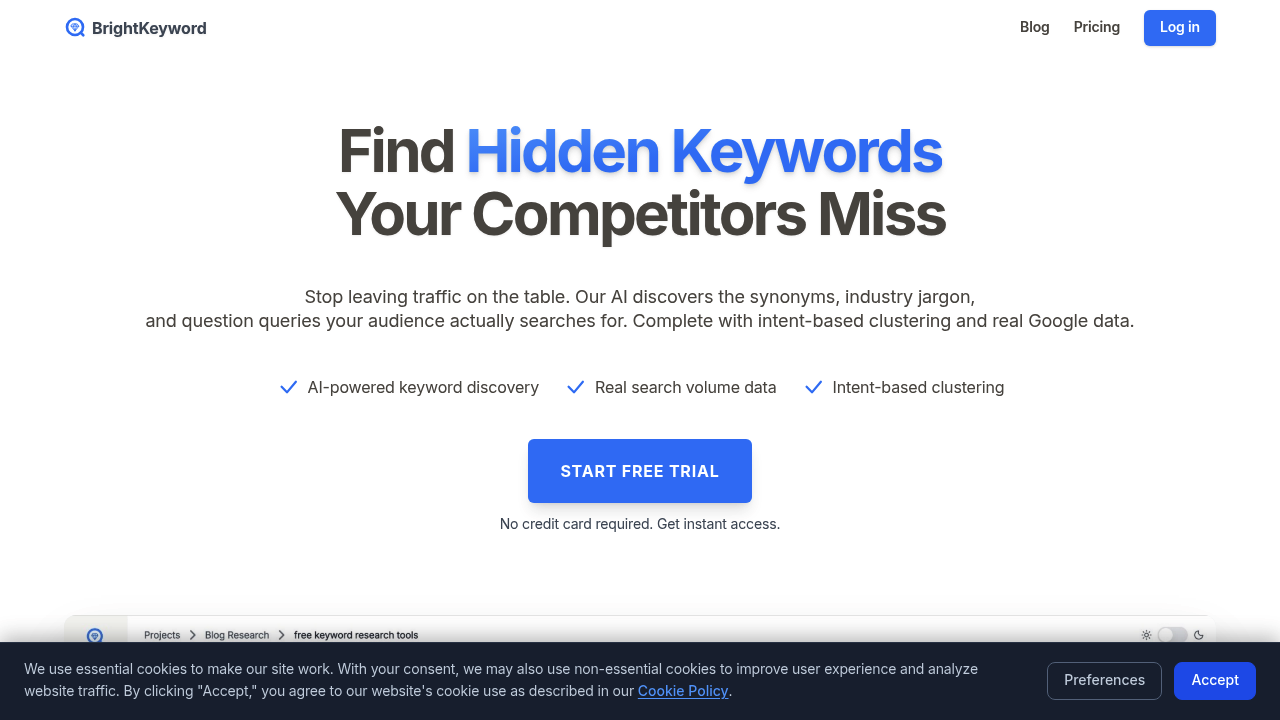BrightKeyword screenshot