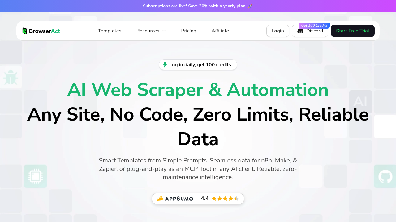 BrowserAct screenshot