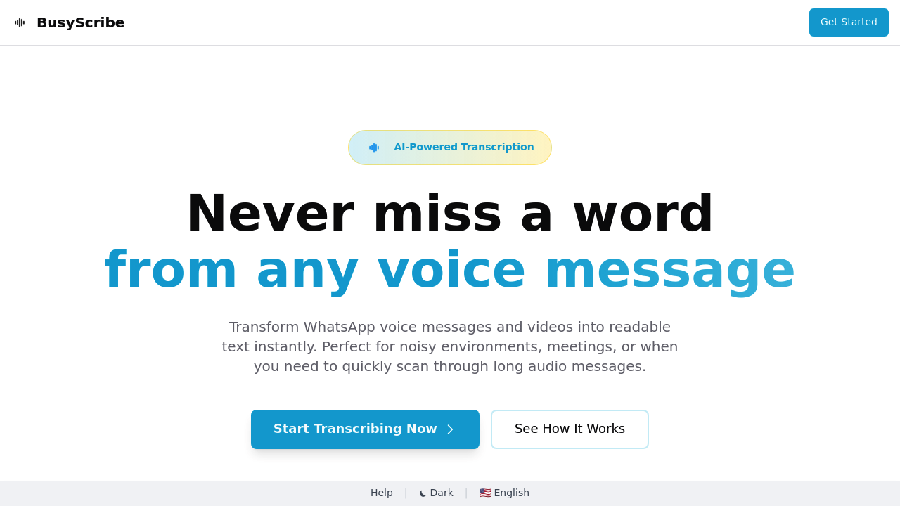 BusyScribe screenshot