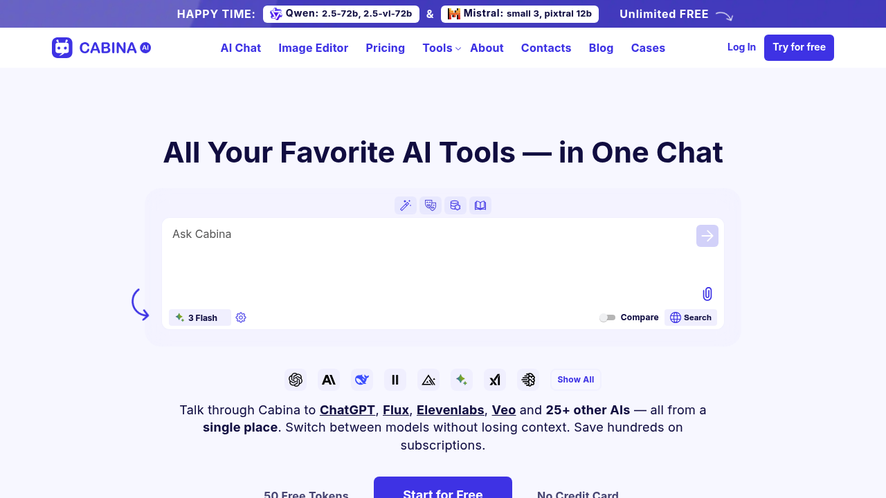 Cabina.AI screenshot