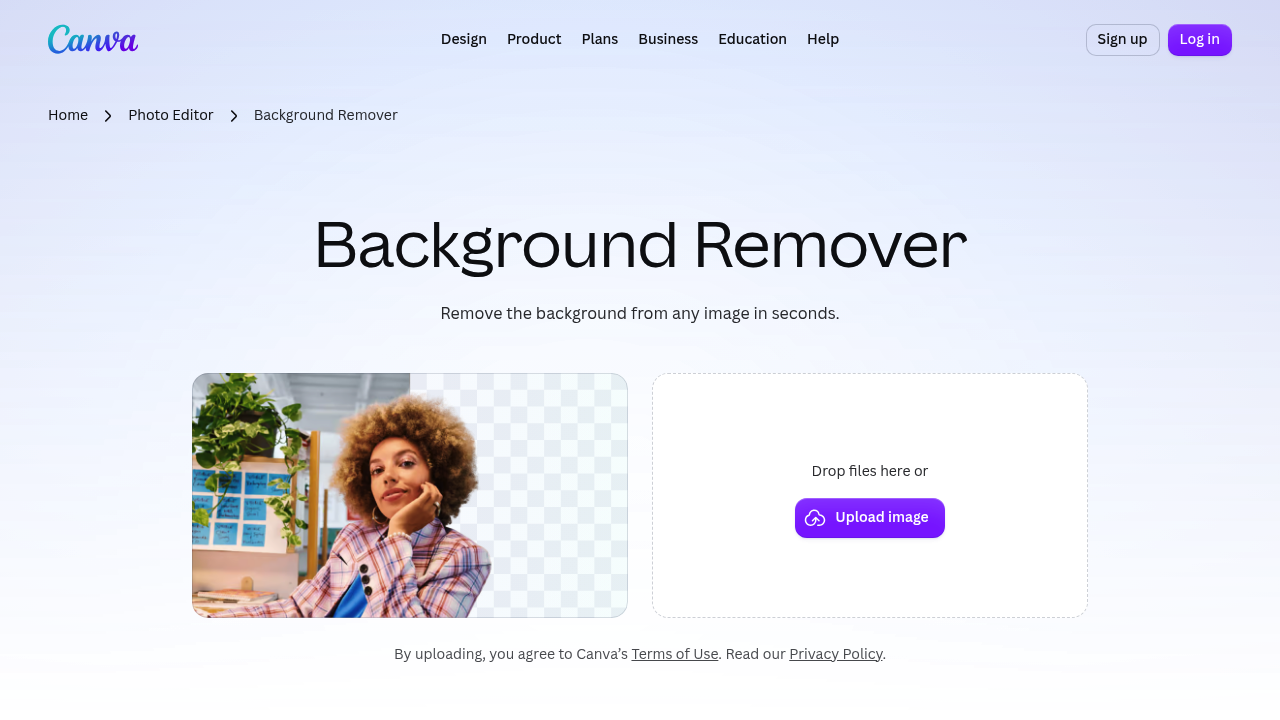 Canva Background Remover screenshot