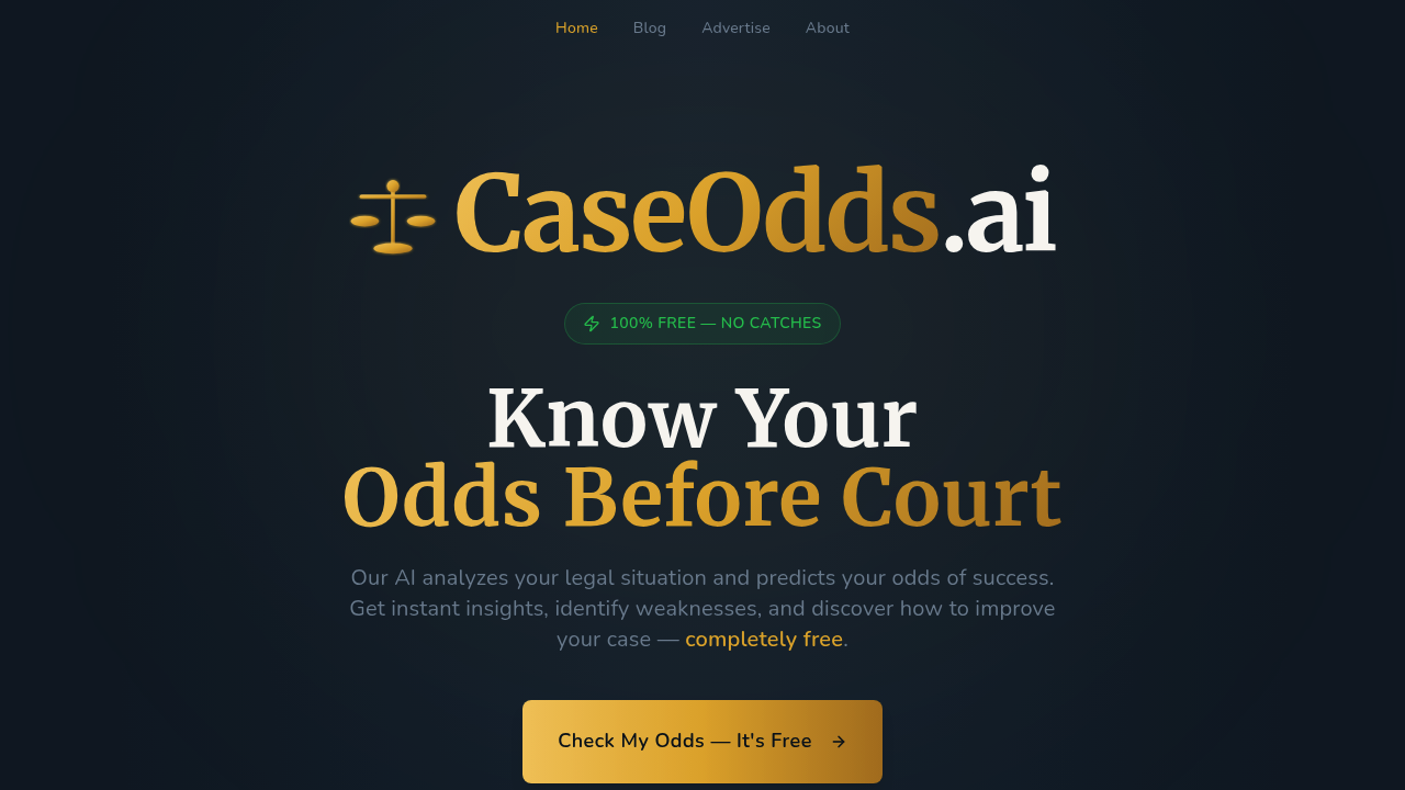 CaseOdds.ai screenshot