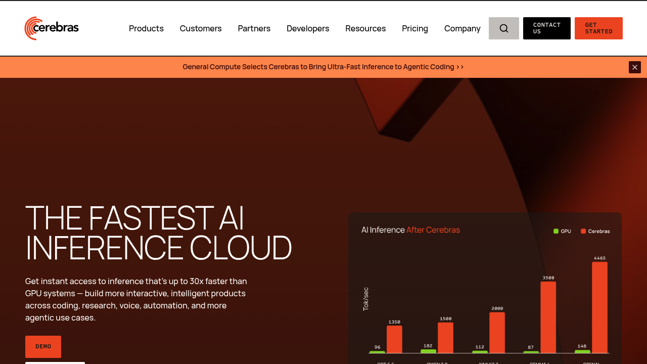 Cerebras Inference screenshot