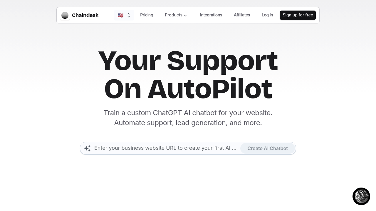 Chaindesk screenshot