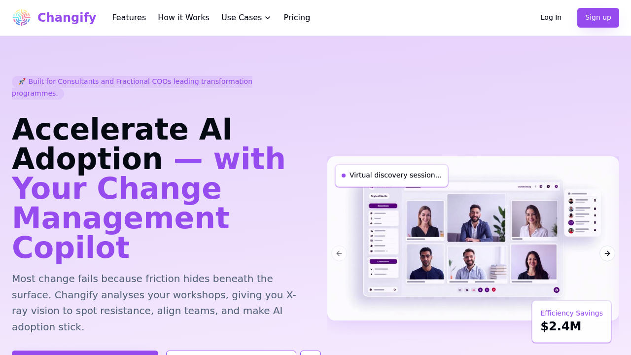 Changify screenshot