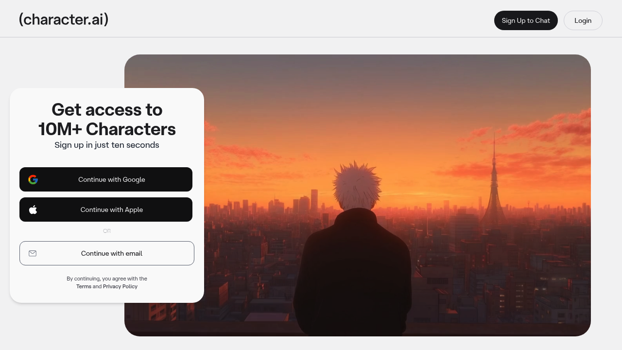 Character.AI screenshot