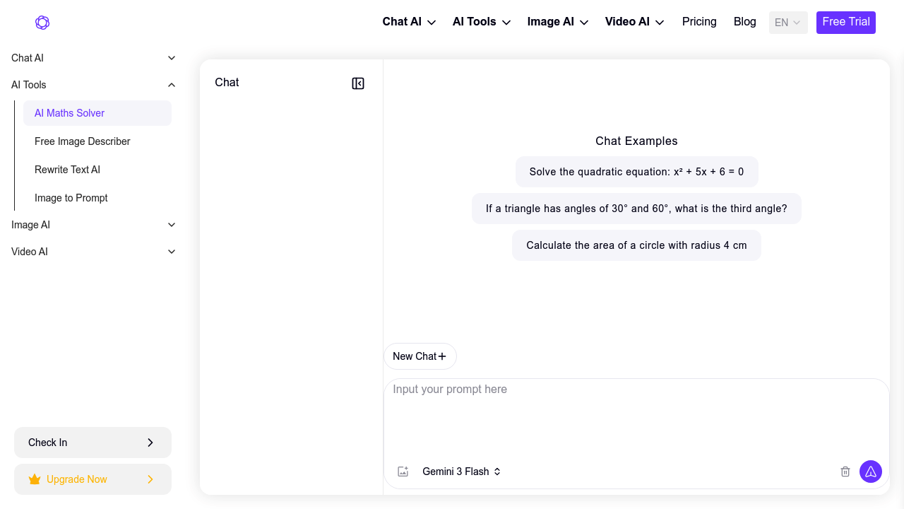 Chat 4O AI Math Solver screenshot