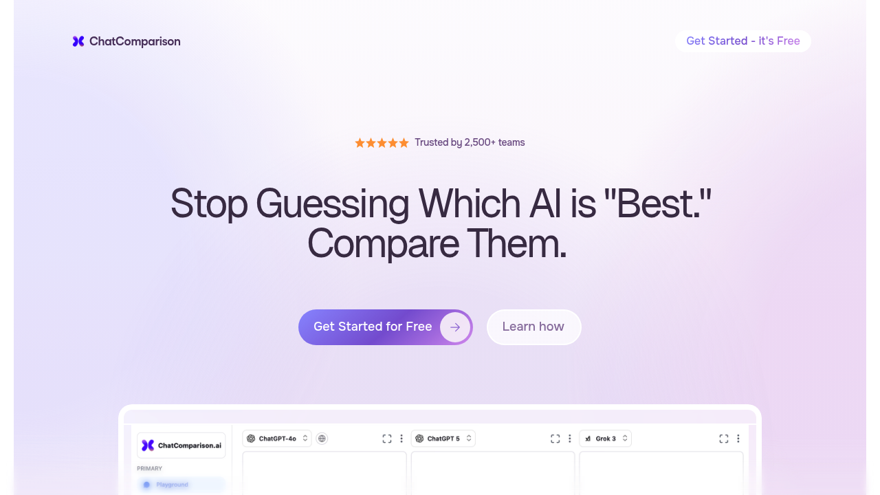 ChatComparison AI screenshot