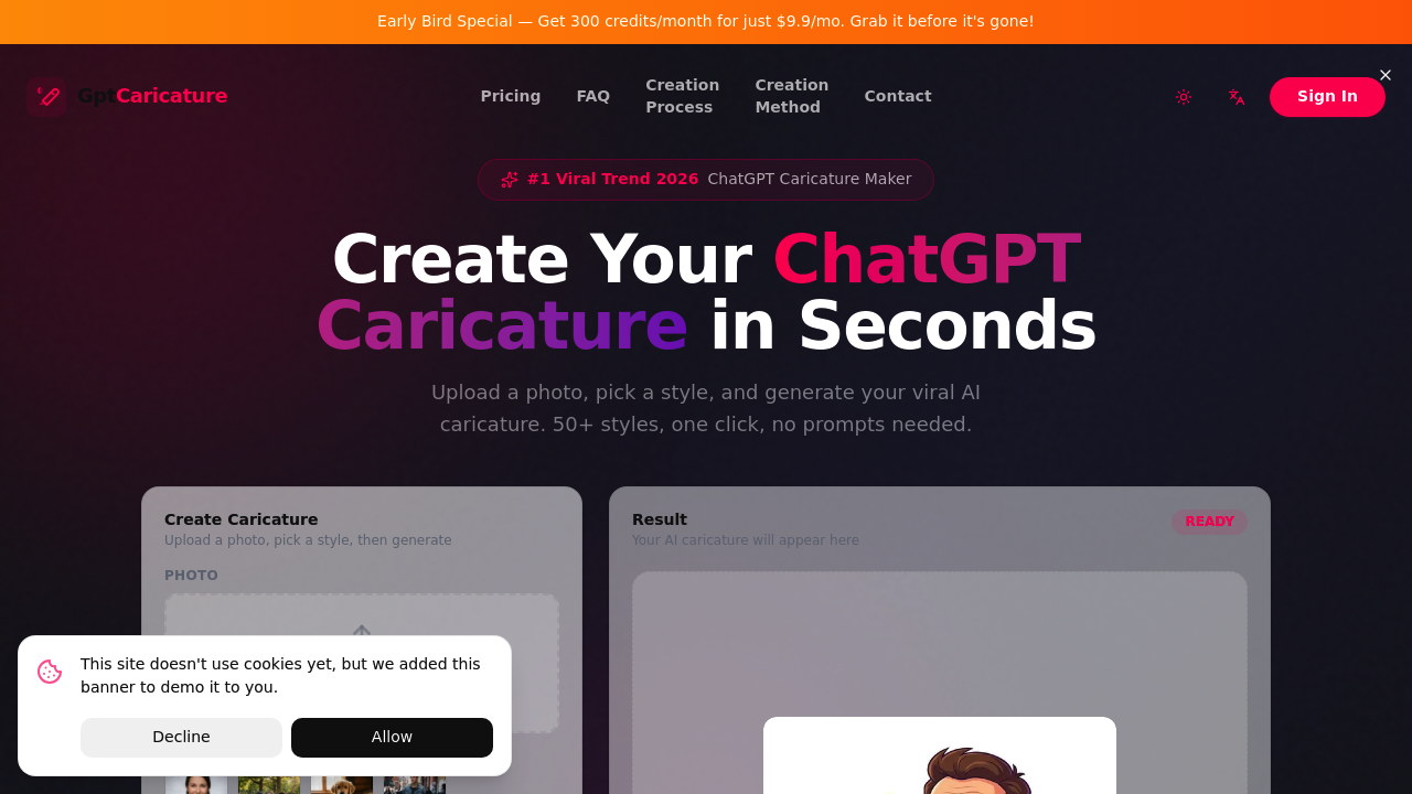 GPT Caricature screenshot