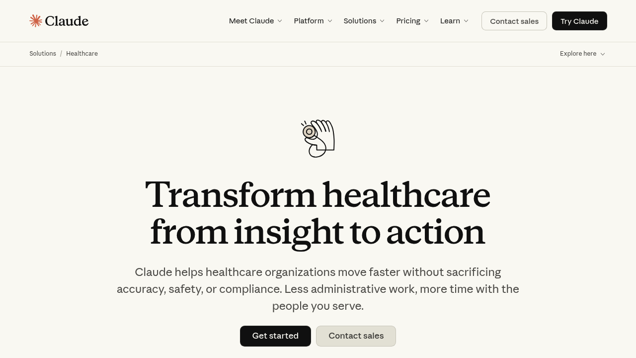 Claude for Healthcare screenshot