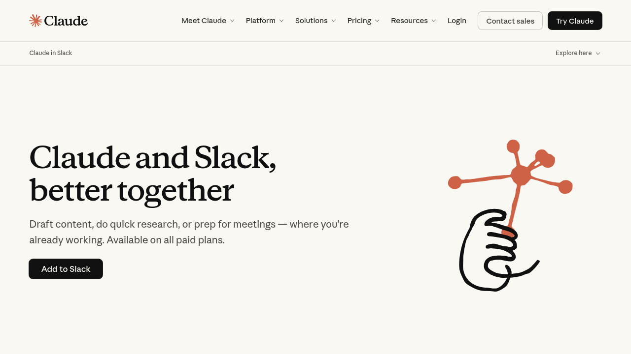 Claude in Slack screenshot