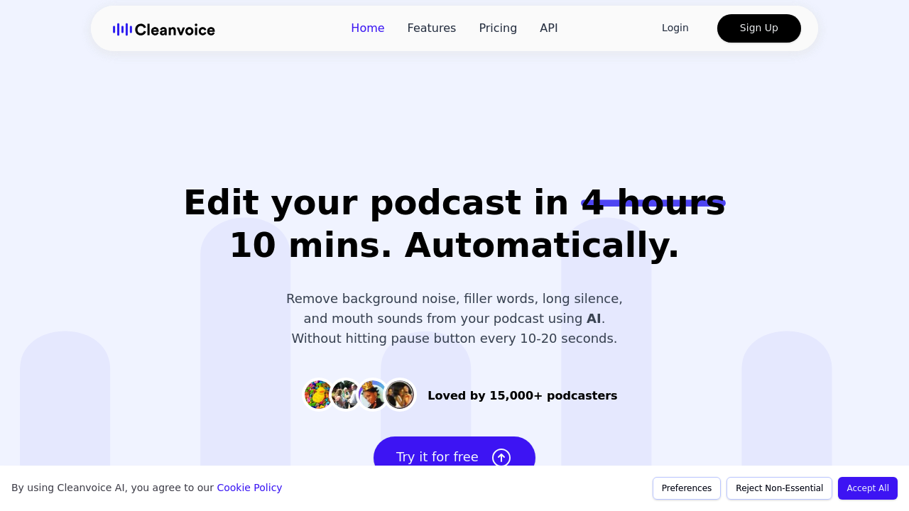 Cleanvoice screenshot