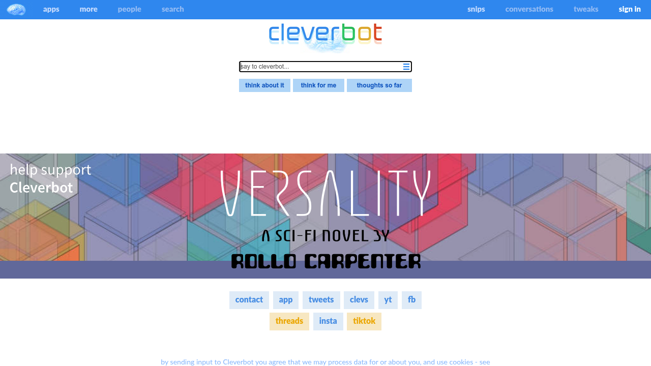 Cleverbot Chat screenshot