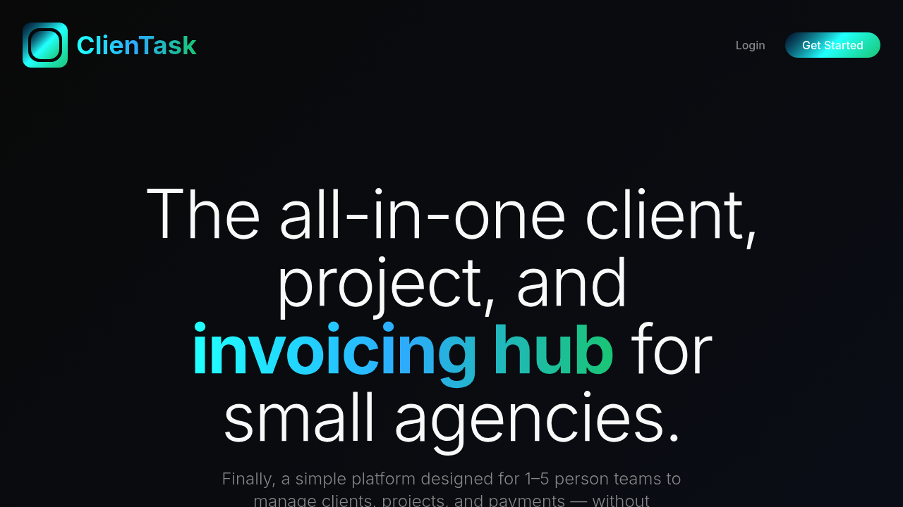 ClienTask screenshot