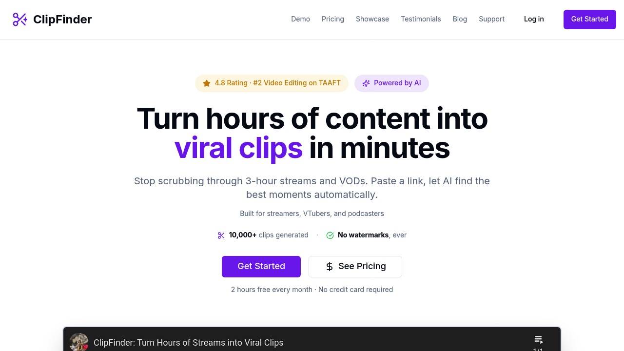 ClipFinder screenshot
