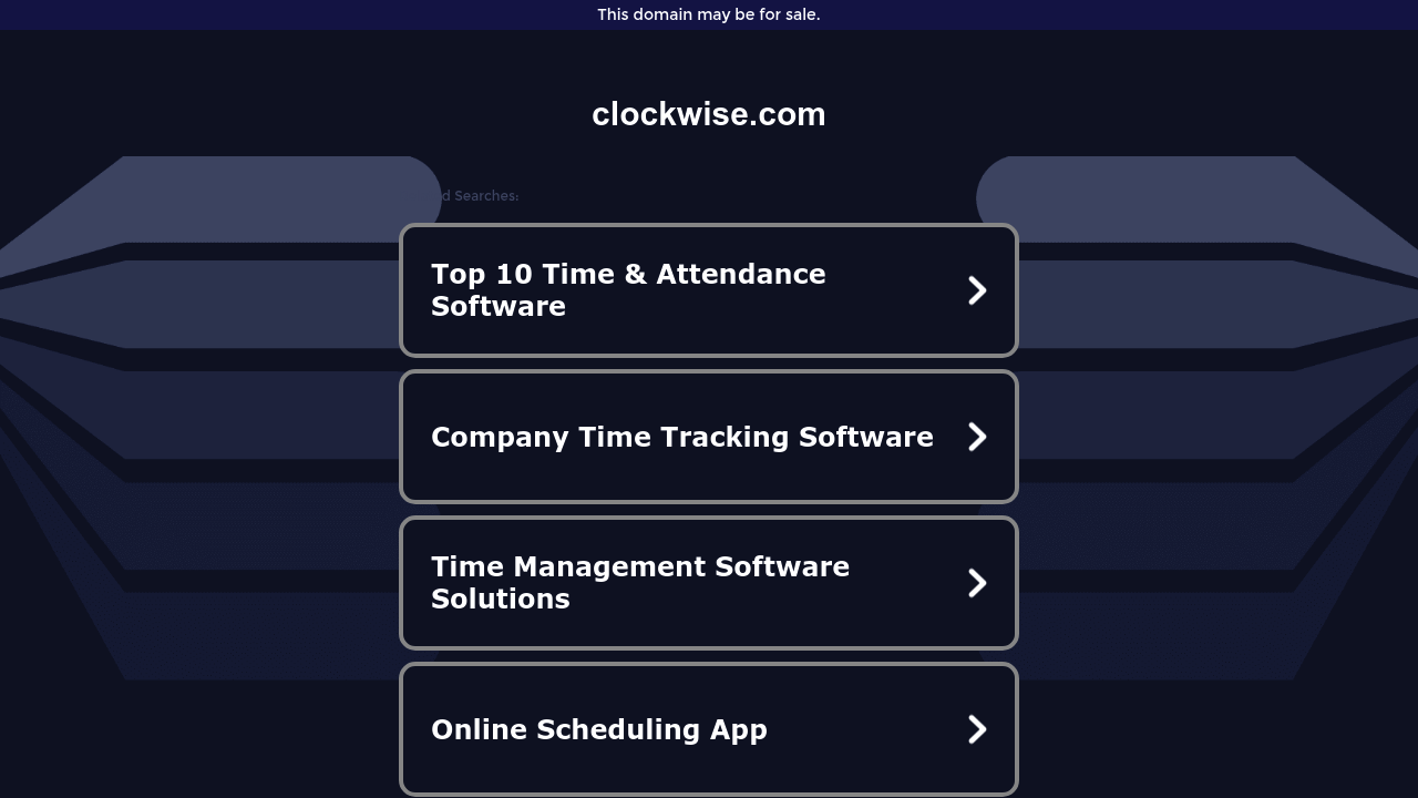 Clockwise screenshot