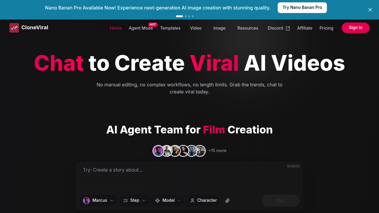 CloneViral AI screenshot