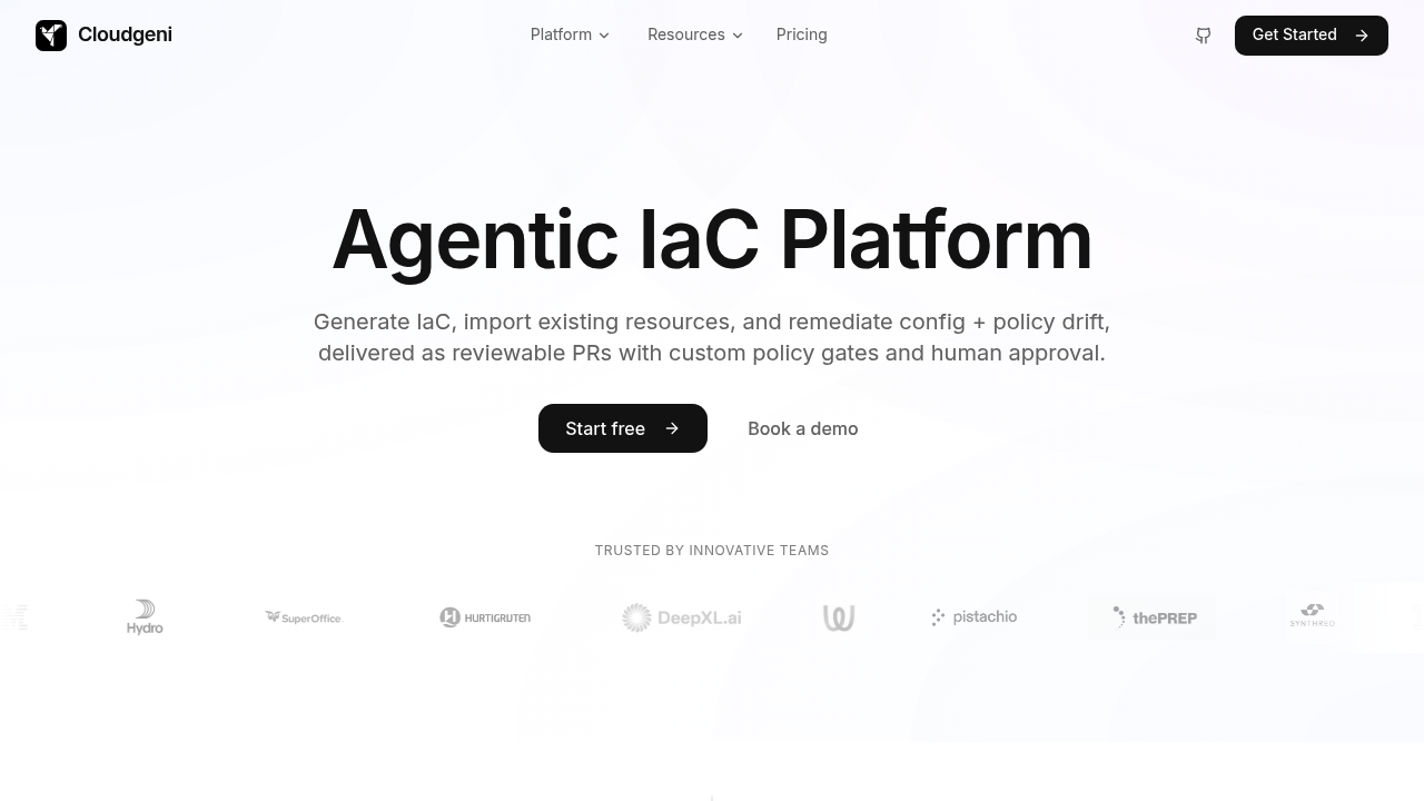 Cloudgeni screenshot