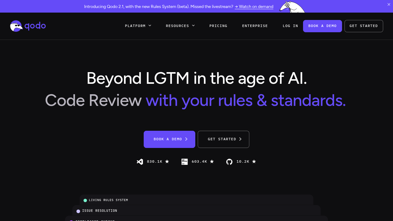 Qodo (Formerly Codium) screenshot