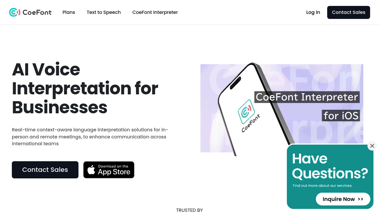 CoeFont Interpreter screenshot