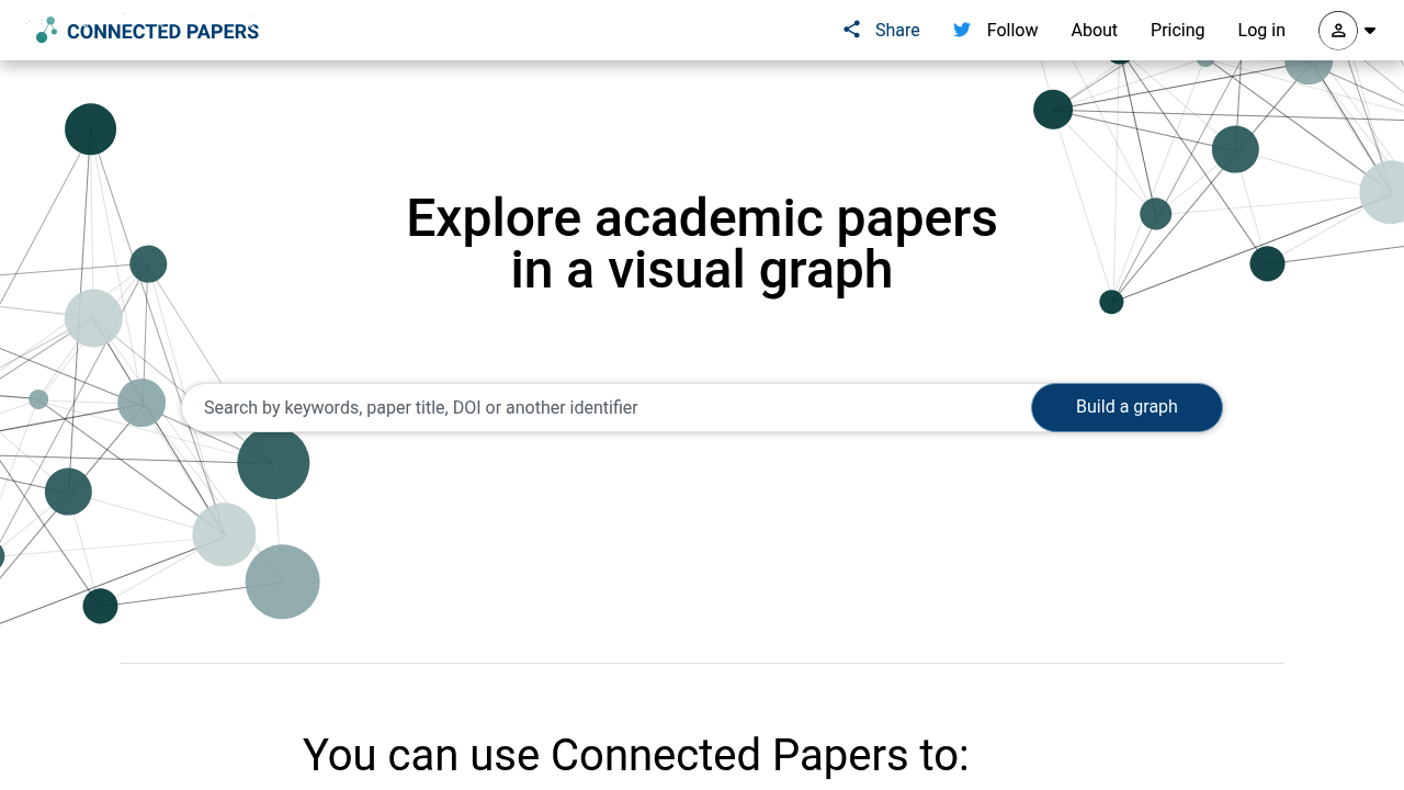 Connected Papers screenshot