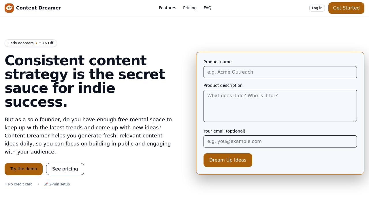 Content Dreamer AI screenshot