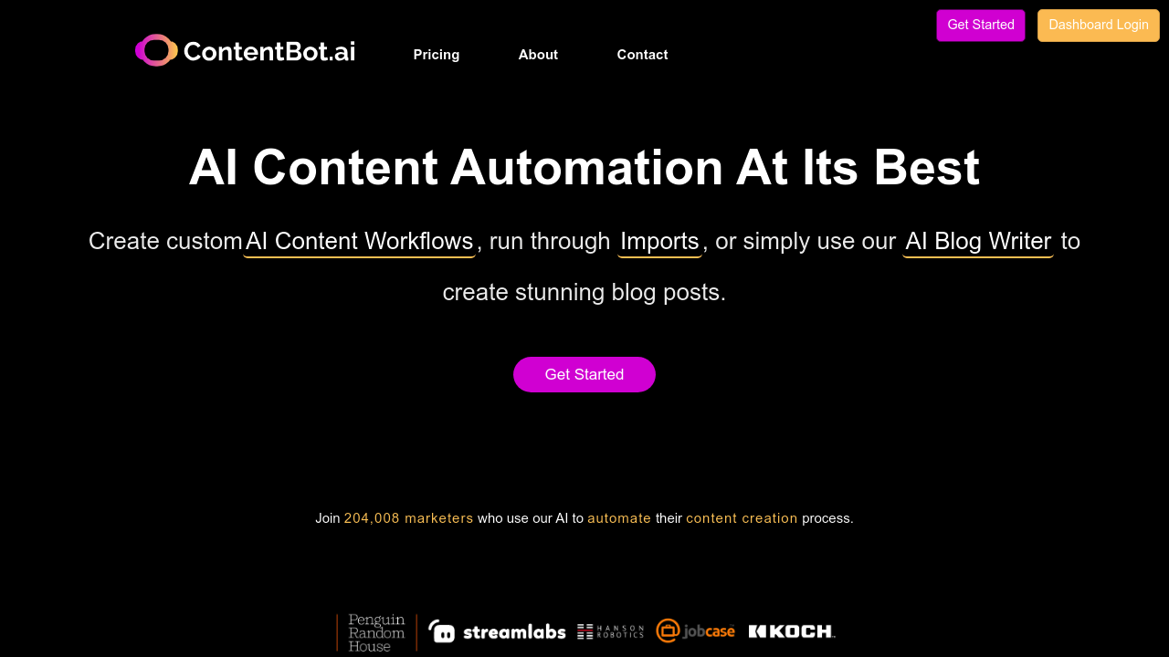 ContentBot screenshot