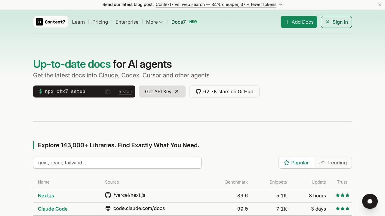 Context7 screenshot