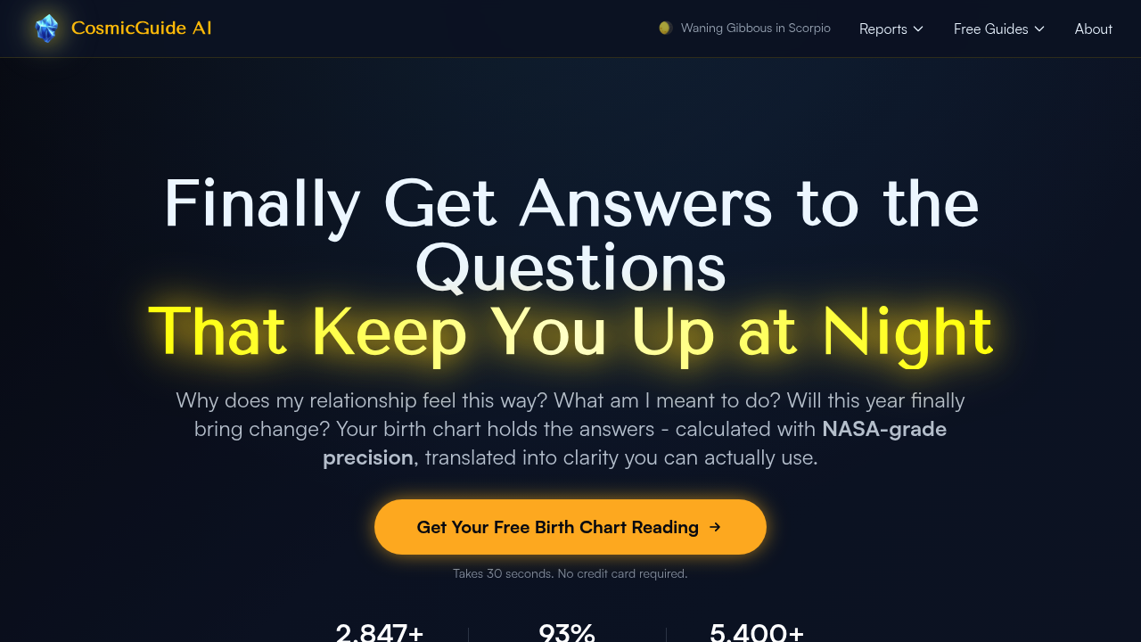 CosmicGuide AI screenshot