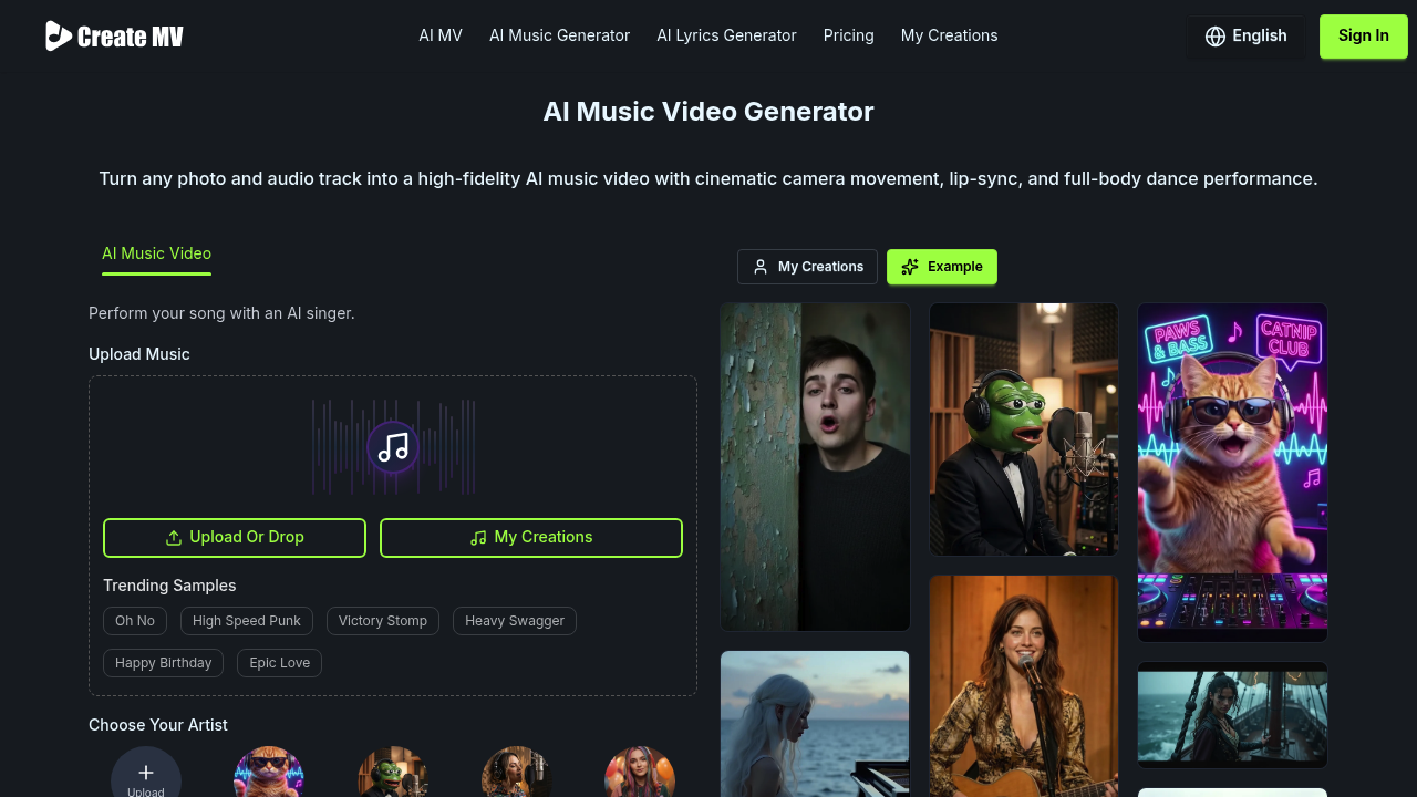 Create Music Video.AI screenshot