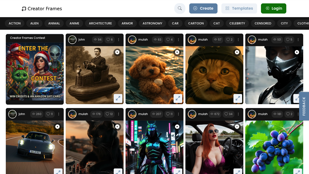 CreatorFrames screenshot