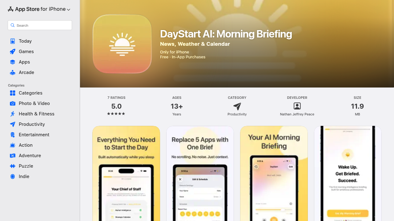 DayStart AI screenshot