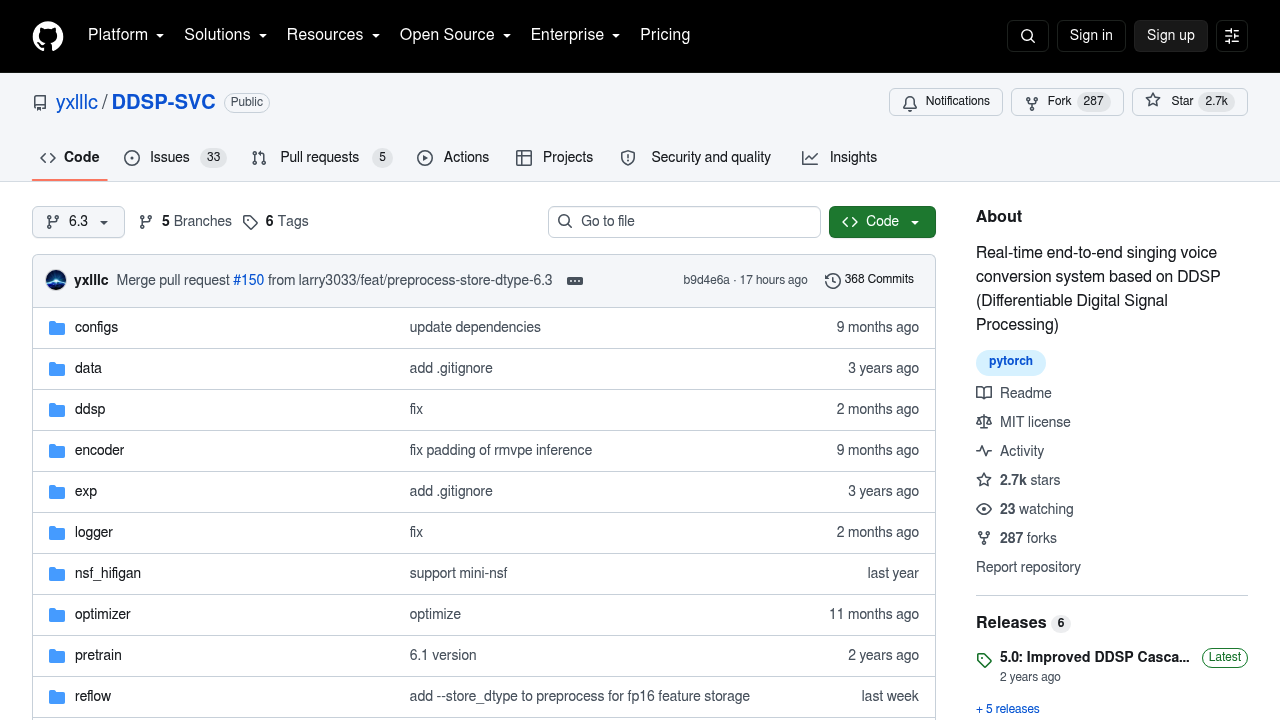 DDSP-SVC screenshot